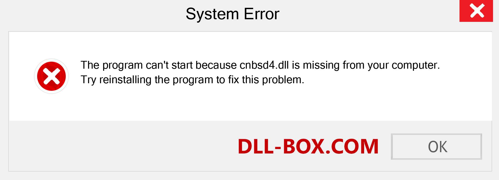  cnbsd4.dll file is missing?. Download for Windows 7, 8, 10 - Fix  cnbsd4 dll Missing Error on Windows, photos, images
