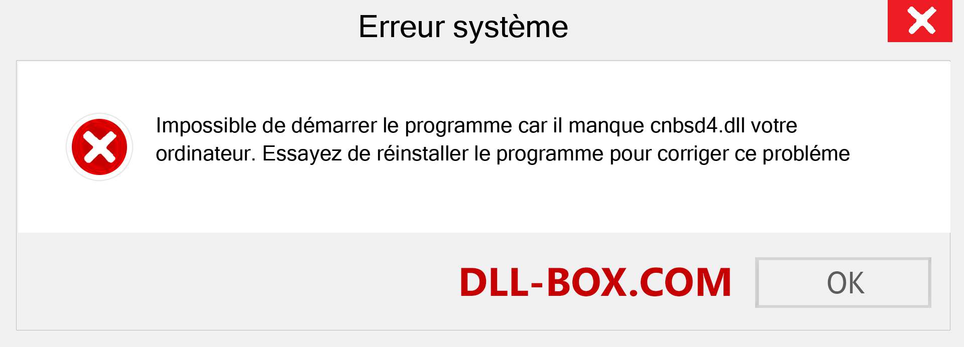 Le fichier cnbsd4.dll est manquant ?. Télécharger pour Windows 7, 8, 10 - Correction de l'erreur manquante cnbsd4 dll sur Windows, photos, images