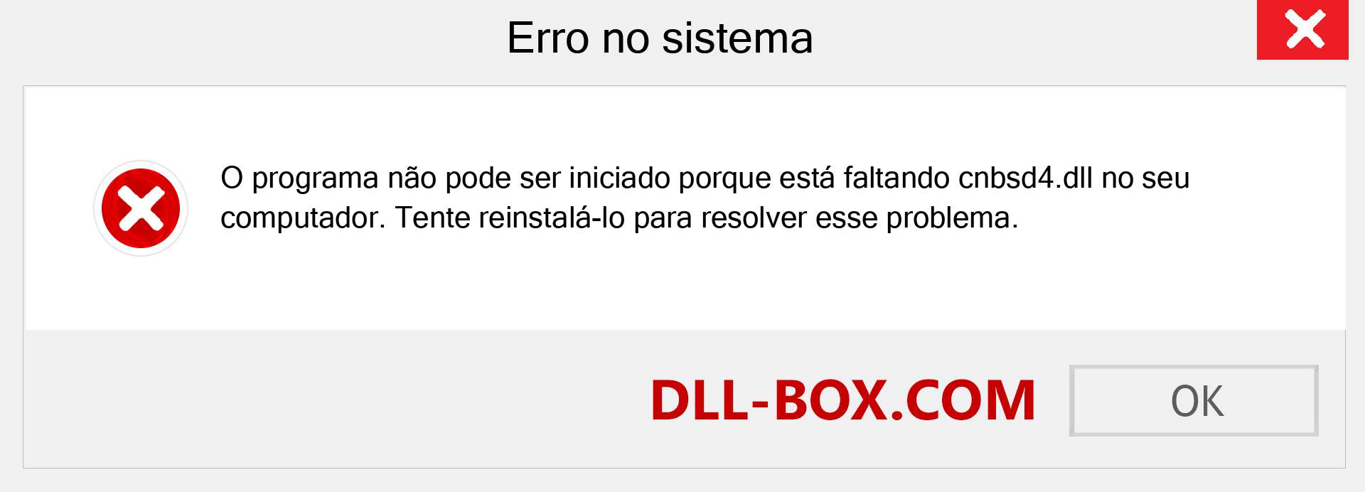 Arquivo cnbsd4.dll ausente ?. Download para Windows 7, 8, 10 - Correção de erro ausente cnbsd4 dll no Windows, fotos, imagens